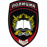 Нашивка на рукав Полиция Образовательные учреждения МВД России вышивка люрекс