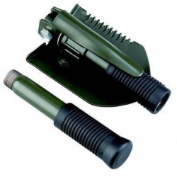 Лопата разборная с ледорубом, мотыгой и пилой AceCamp Folding shovel with pick 2588