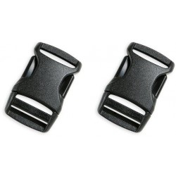 Универсальная пряжка (пара) SR BUCKLE 20mm, black, 3365.040