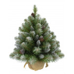 Елка Триумф Императрица с шишками в мешочке заснеженная 73701 (60 см)