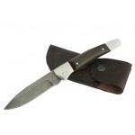 Нож складной Снайпер, дамасская сталь, дерево-венге