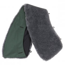 Воротник натуральный мех зеленый Winter