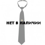 Галстук удлиненный черный "Герб"
