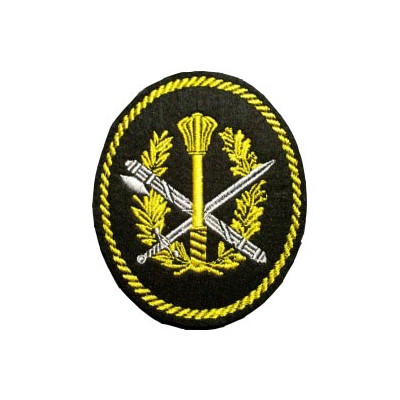 Нашивка на рукав УИС Аппарат территориальных органов вышивка люрекс