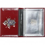 Обложка АВТО Следственный комитет РФ с металлической эмблемой нового образца