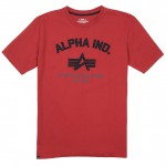 Футболка Authentic Military Apparel Alpha Industries chili red