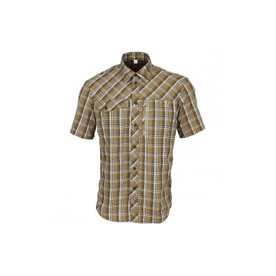Рубашка Grid, короткий рукав, chocolate jazzy