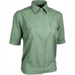 Рубашка форменная женская короткий рукав зеленая