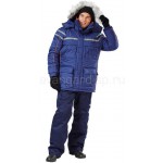 Куртка Аляска удлиненная (т.син+оранж)