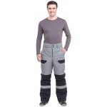 Брюки Виват утепленные мужские цвет серый+черный