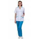 Комплект одежды медицинской женской Лиза (блуза и брюки)