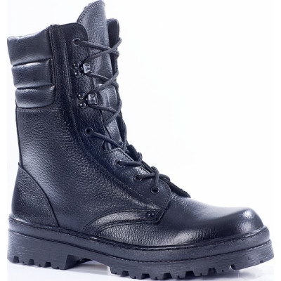 Зимние ботинки с высокими берцами ОМОН кожа 700 искусственный мех