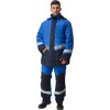 Костюм ИРТЫШ утепленный (куртка+п.комб.), ткань Смесовая, цвет т.синий-василек
