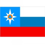 Флаг МЧС триколор