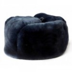 Шапка-ушанка комб.мех овчина т.синяя сукно