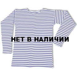 Тельняшка интерлок синяя отбеленнная