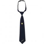 Галстук синий с вышивкой