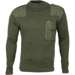 Свитер с накладками арт.с41 хаки