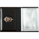 Обложка АВТО ФСБ с металлической эмблемой кожа