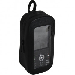 Чехол влагозащитный для телефона с карабином (черный)