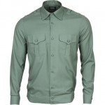 Рубашка форменная, длинный рукав, зеленая