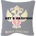 Подушка сувенирная ФСКН России вышитая