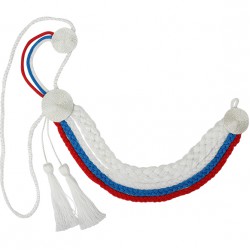 Аксельбант кадетский триколор шелк