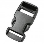 Пряжка фастекс 25 мм 1-00110/1-00111 (2 части) без регулировки черный Duraflex