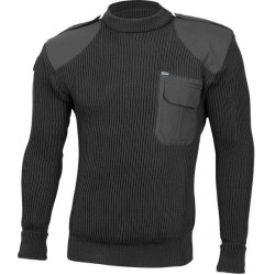 Свитер с накладками арт.с45 черный