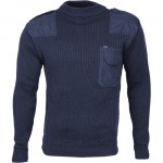 Свитер с накладками арт.с41 синий