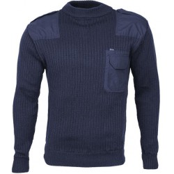 Свитер с накладками арт.с41 синий