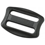 Пряжка двухщелевая 38 мм 1-00422 черный Duraflex