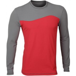 Футболка L/S Africa красно-серая