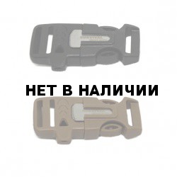 Фастекс браслетный с огнивом и свистком brown