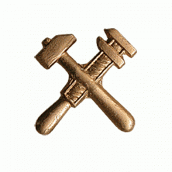 Эмблема петличная Инженернотехнические войска повседневная металл