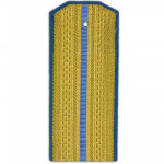 Погоны ВВС-ВДВ парадные с 1 голубым просветом