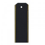 Погоны ВМФ черные с желтым кантом