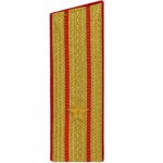 Погоны МО парадные Майора с вышитыми звездочками (пара)