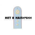 Погоны МЧС вышитые голуб.(2 зв. мал)