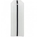 Погоны ВМФ белые с 1 черным просветом