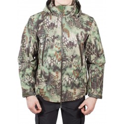 Куртка с капюшоном МПА-26 (ткань софтшелл), камуфляж питон лес