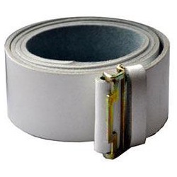 Ремень солдатский ( искусственная кожа) белый, б/бляхи