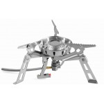 Горелка газовая. кемпинговая с системой ППТ, HARD ROCK FMS-123 Металлик, FMS-123