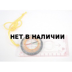 Компас на простой пластиковой линейке со шнуром