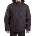 Куртка с капюшоном МПА-26-01 (ткань софтшелл) черная