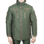 Куртка зимняя под офисную форму (ткань рип-стоп мембрана) зеленая