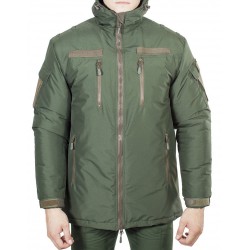 Куртка зимняя под офисную форму (ткань рип-стоп мембрана) зеленая