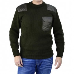 Джемпер п/ш форменный оливковый с накладками