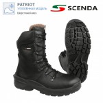 Ботинки кожаные утепленные PATRIOT с высокими берцами PU-TPU SOFT