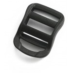 Пряжка трехщелевая регулировочная 10 мм 1-40030 черный Duraflex